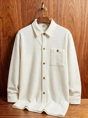 Big Boys Textured Overshirt Drop Shoulder Button-Down - Ivory | 21 ...
